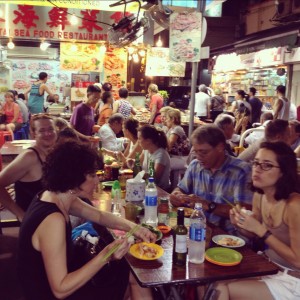 warung makan di Temple Street Market