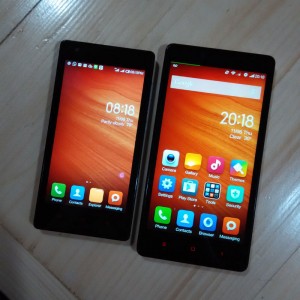 perbandingan Redmi 1S (kiri) dengan Redmi Note (kanan)