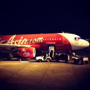 Pesawat AirAsia sedang dipersiapkan Pesawat AirAsia sedang dipersiapkan