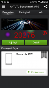 skor Antutu Benchmark sebelum update
