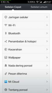 halaman pengaturan