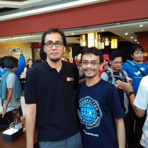 bersama Bayu Aji, koordinator MI Indonesia