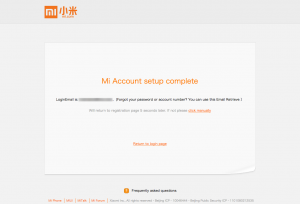 akun Mi selesai dibuat akun Mi selesai dibuat