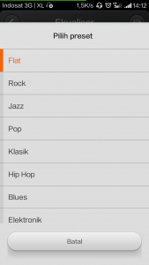 Pilih Preset Pilih Preset
