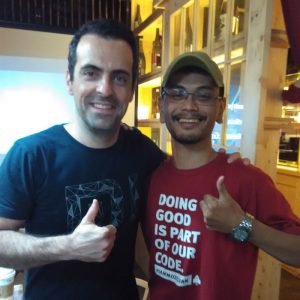 bersama Hugo Barra bersama Hugo Barra