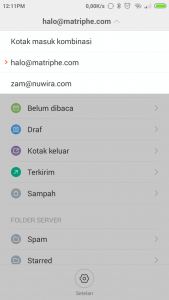 tampilan kotak masuk