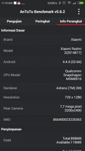 info perangkat Antutu Benchmark