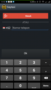 mendaftar SayTaxi mendaftar SayTaxi