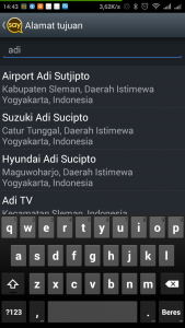 mencari lokasi tujuan mencari lokasi tujuan