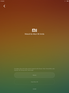 MIUI 6: akun Mi MIUI 6: akun Mi