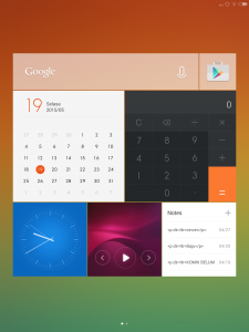 MIUI 6: layar widget MIUI 6: layar widget
