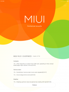 MIUI 6: versi MIUI dan pembaruan MIUI 6: versi MIUI dan pembaruan