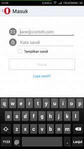 masuk ke akun Opera masuk ke akun Opera
