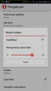 mode malam aktif mode malam aktif