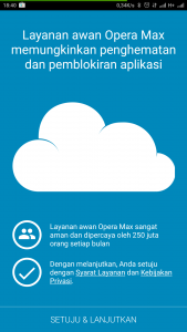 koneksi VPN cloud di Opera Max koneksi VPN cloud di Opera Max