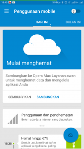 penggunaan Opera Max pertama kali penggunaan Opera Max pertama kali