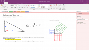Gambar dan tulis di OneNote 2016