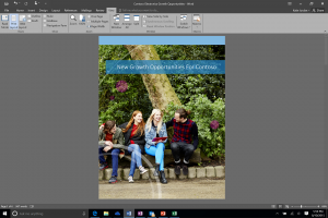 Tema abu-abu di Word 2016