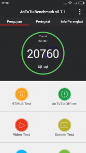 Antutu Benchmark mode performa ROM 6.7.1.0