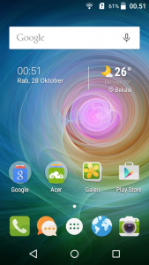 tampilan home Acer Liquid Z320