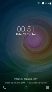 tampilan layar terkunci Acer Liquid Z320