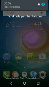 notifikasi Acer Liquid Z320