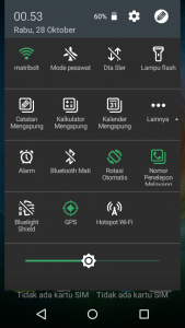 menu pengaturan cepat Acer Liquid Z320