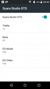 pengaturan DTS Studio Sound Acer Liquid Z320