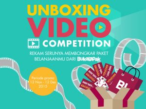 saya lalu membuat video <em>unboxing</em>