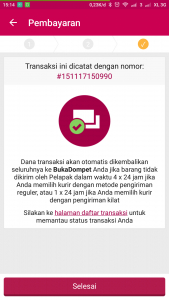 transaksi selesai transaksi selesai