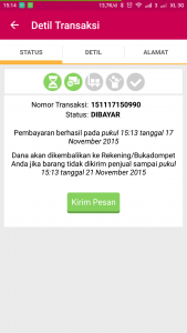 ststus transaksi ststus transaksi