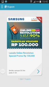 Kupon telah digunakan Kupon telah digunakan