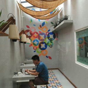 sudut restoran Hotel Lokal Yogyakarta