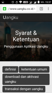 syarat dan ketentuan Uangku