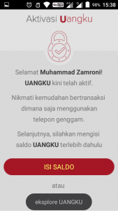 akun Uangku aktif
