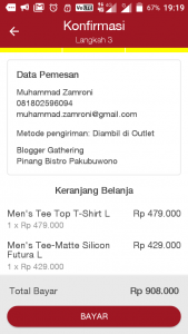 konfirmasi pemesanan