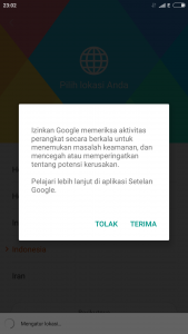 izinkan Google memeriksa lokasi izinkan Google memeriksa lokasi