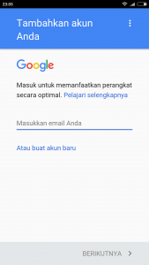 tambahkan akun Google tambahkan akun Google