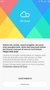 sinkronisasi Mi Cloud sinkronisasi Mi Cloud