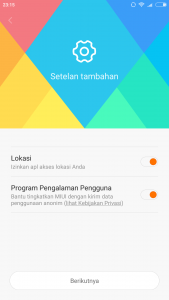 setelan tambahan setelan tambahan