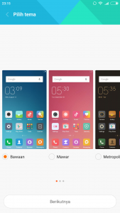 pilih tema MIUI pilih tema MIUI