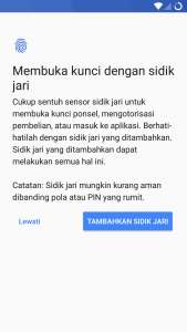 membuka kunci dengan sidik jari