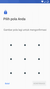 mengkonfirmasi pola kunci