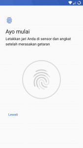 mengeset kunci sidik jari