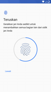 mengeset kunci sidik jari