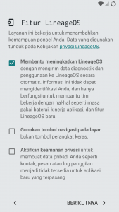 mengizinkan fitur Lineage OS