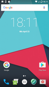layar kunci Lineage OS