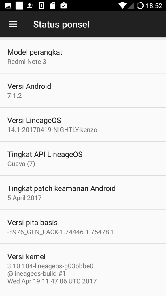 informasi Lineage OS