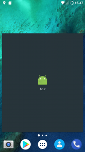 menu pengaturan widget Nova Launcher