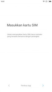 memasukkan kartu SIM